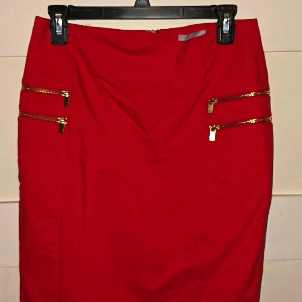 H&M Red Pencil Skirt